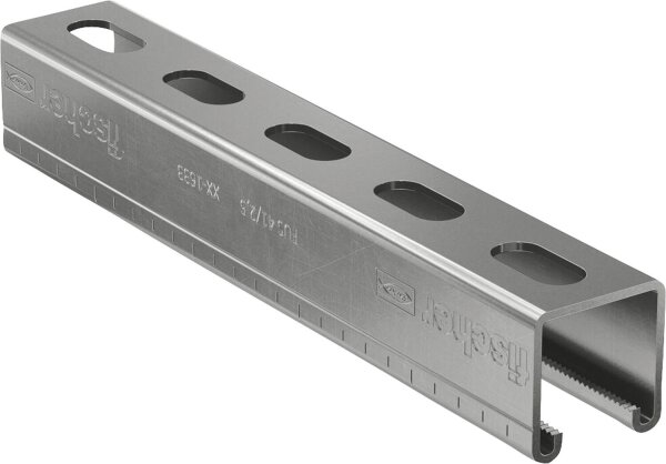 Montageschiene FUS 41/2,0 Länge 2 mtr. Edelstahl A2