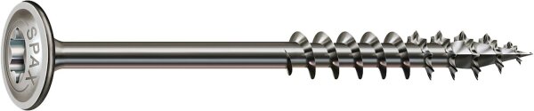 Tellerkopfschraube SPAX® Edelstahl A2 Teilgewinde T - STAR Plus ø 8,0 x 140 mm, VPE 50 Stück