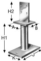 Stützenfüße IS feuerverzinkt (tzn)