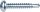 Linsenkopf-Bohrschrauben Form M, DIN7504, A2, 4,2x19mm, Edelstahl, VPE = 1000 Stück