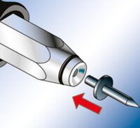 Einschlagnagel mit breitem Kragen, Ø 4,0/22 mm, VPE = 200 Stück