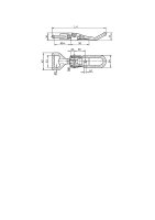 Spannverschluss einstellbar verzinkt