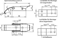 Spannverschluss mit Federbügel Edelstahl