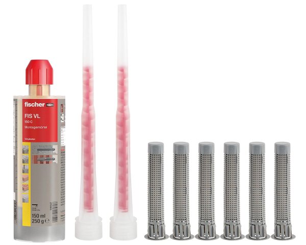 Montagemörtel, Fischer 150 C Set inkl. Siebhülsen