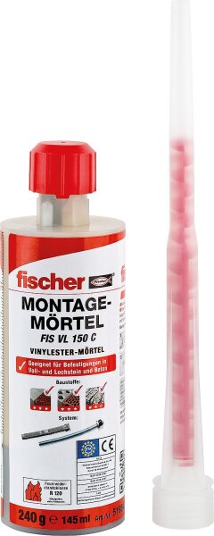 Montagemörtel Fischer 150 C, Inhalt: 145 ml