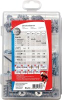Dübelbox Gipskarton inkl. Schrauben + Haken, 101-teilig