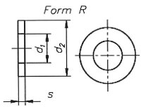 Unterlegscheibe verzinkt DIN440 /DIN EN ISO 7094, ø 5,5 mm, VPE = 1000 Stück