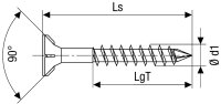 Linsenkopfschraube SPAX® Edelstahl A2 Teilgewinde T - STAR Plus ø 4,5 x 70 mm, VPE 100 Stück