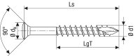 Linsenkopfschraube SPAX® Edelstahl A2 Teilgewinde T - STAR Plus ø 4,0 x 40 mm, VPE 100 Stück
