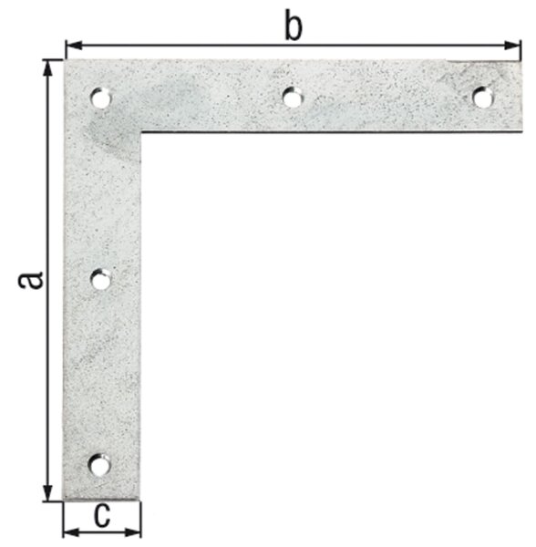 Eckwinkel, 120x120x20mm, sendzimirverzinkt