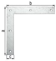 Eckwinkel, 160x160x30mm, sendzimirverzinkt