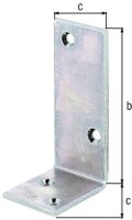 Balkenwinkel, 40x80x30mm, galvanisch verzinkt, dickschichtpassiviert.