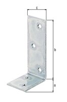 Balkenwinkel, 40x80x30mm, galvanisch verzinkt, dickschichtpassiviert.
