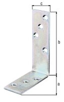 Balkenwinkel, 80x120x35mm, galvanisch verzinkt, dickschichtpassiviert