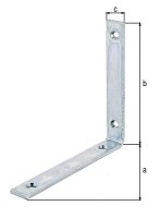 Balkenwinkel, 140x140x20mm, galv. verzinkt,...
