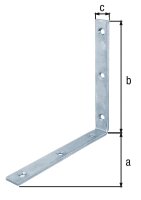 Balkenwinkel, 160x160x20mm, galvanisch verzinkt,...