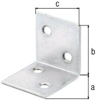 Breitwinkel 40x40x40mm, sendzimirverzinkt