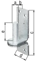 Kloben auf Platte, DI, ø 13 mm, 100 x 35 mm,...