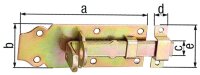 Schlossriegel gerade,mit befestigter Schlaufe, 120x45 mm,...