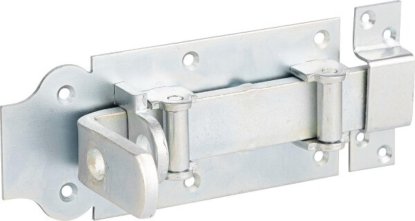Rollen-Schlossriegel, mit Schlaufe 180mm, galv. verzinkt