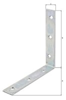 Stuhlwinkel, 125x125x22mm sendzimirverzinkt
