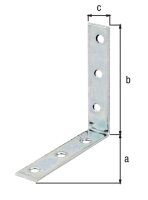Stuhlwinkel, 125x125x22mm sendzimirverzinkt