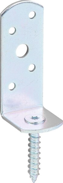Flechtzaunhalter L-Form, 115x31,5mm, galvanisch verzinkt, dickschichtpassiviert