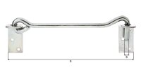 Sturmhaken mit Gegenplatte zum Anschrauben, 590 mm,...