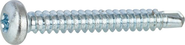 Bohrschraube Linsenkopf DIN/EN/ ISO 15482 mit Torx, verzinkt ø 3,9x25 mm, VPE = 1000 Stück