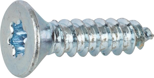 Blechschraube Senkkopf DIN/EN/ ISO 14586 mit Torx, verzinkt ø 3,9x9,5 mm, VPE = 1000 Stück