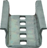 Hutprofilschiene verzinkt gelocht, 2000x35x7,5mm