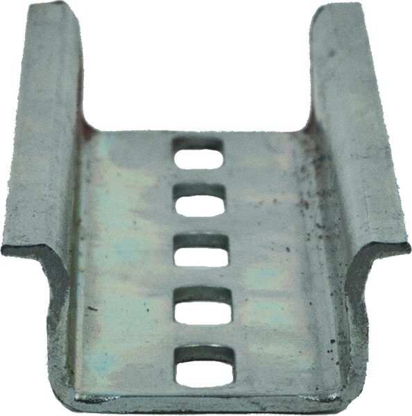 Hutprofilschiene verzinkt gelocht, 2000x35x15mm
