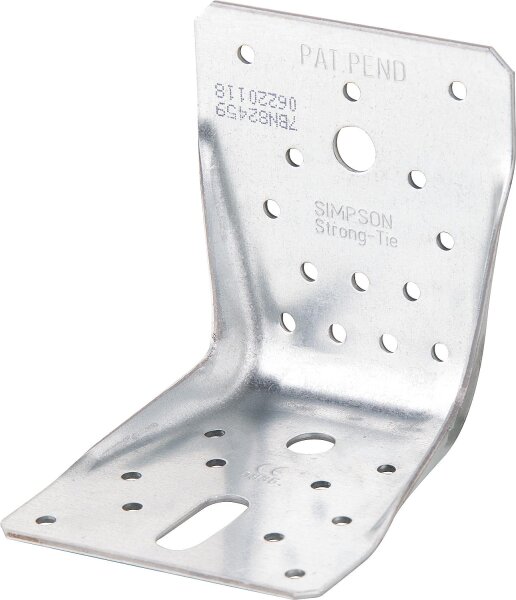 Winkelverbinder verzinkt mit Rippe, 100x100x90mm, Stärke 2mm