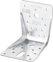 Winkelverbinder verzinkt mit Rippe, 100x100x90mm, Stärke 2mm