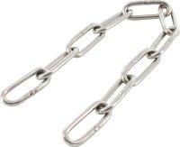 Edelstahlkette A4 langgliedrig, ø 5,0 mm,...