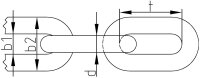 Edelstahlkette A4 kurzgliedrig, ø 4,0 mm, Länge: 50 m