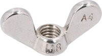 Flügelmuttern, deutsche Form DIN 315 A2 M 5 VPE: 50