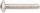 Flachrundkopfschrauben TX mit Flansch VG ISO 7380-2 A2-070 M 8X25/25  VPE: 100