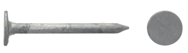 Dachpappstifte/Breitkopfstifte Form B DIN 1160  feuerverzinkt (tzn)  2,5 x 25VPE: 2,5 KG
