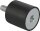 GUMMIPUFFER TYP B INNEN- UNDAUSSENGEWINDE M06X18, D=25, H=25,