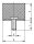 GUMMIPUFFER TYP D AUSSENGEWINDE M12X37,D=75, H=40, STAHL