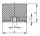 GUMMIPUFFER TYP E INNENGEWINDE M06,D=20, H=20, STAHL