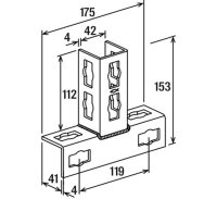 Verbindungselement Fischer  PFUF 2D fvz