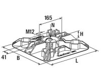 Flachdachfuß Fischer FFRB standard VPE: 2