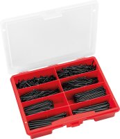 Sortimentskoffer Stahlnägel gebläut, 850-teilig