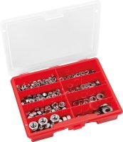 Sortimentskoffer Sechskantmuttern DIN934 Scheiben+DIN125...
