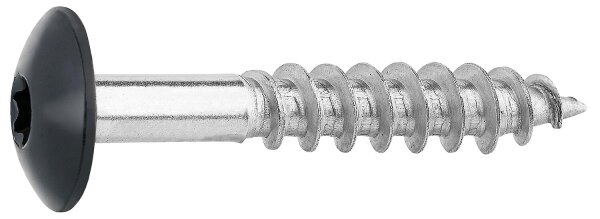 Fassadenschrauben für HPL-Platten A4, 5,5 x 35, RAL 7016 Anthrazit, VPE: 100