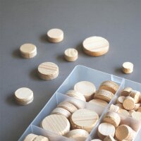 TOX Miniset Querholzplättchen Coockie wood 82-teilig