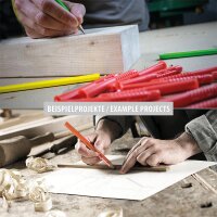 TOX Zimmermanns-Bleistift neongelb VPE 12