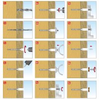TOX Abstandsmontagesystem Thermo Proof Wood Mini M8x110/50-80 VPE 2